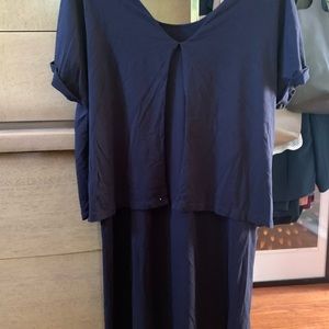 Cuyana black overlay dress